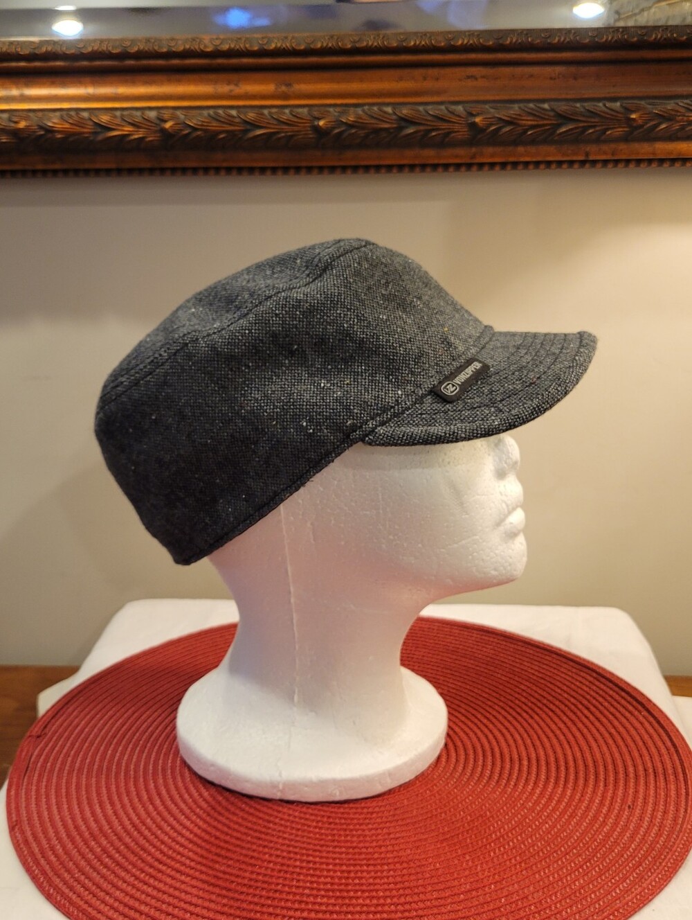 🛸EUC~VONZIPPER Gray Tweed Cadet Cap